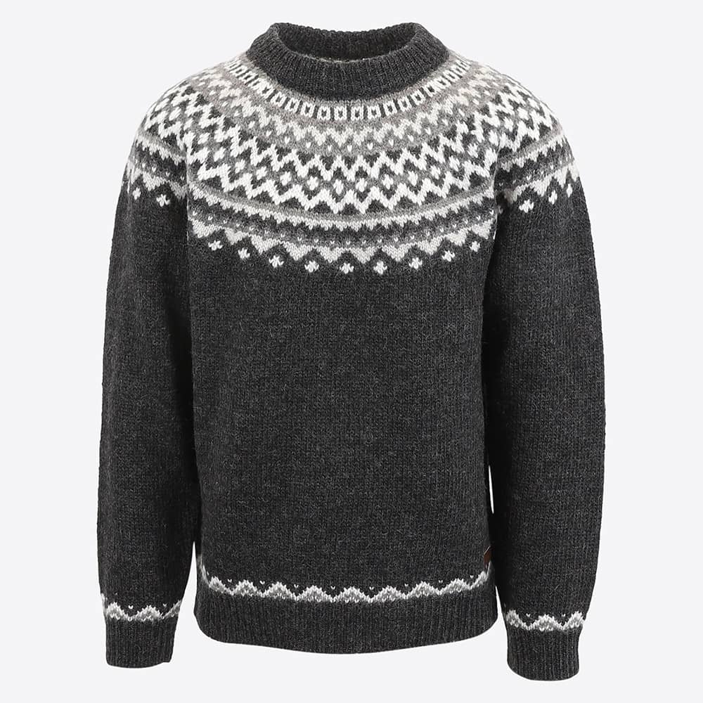 Skjaldbreiður Icelandic pattern wool sweater